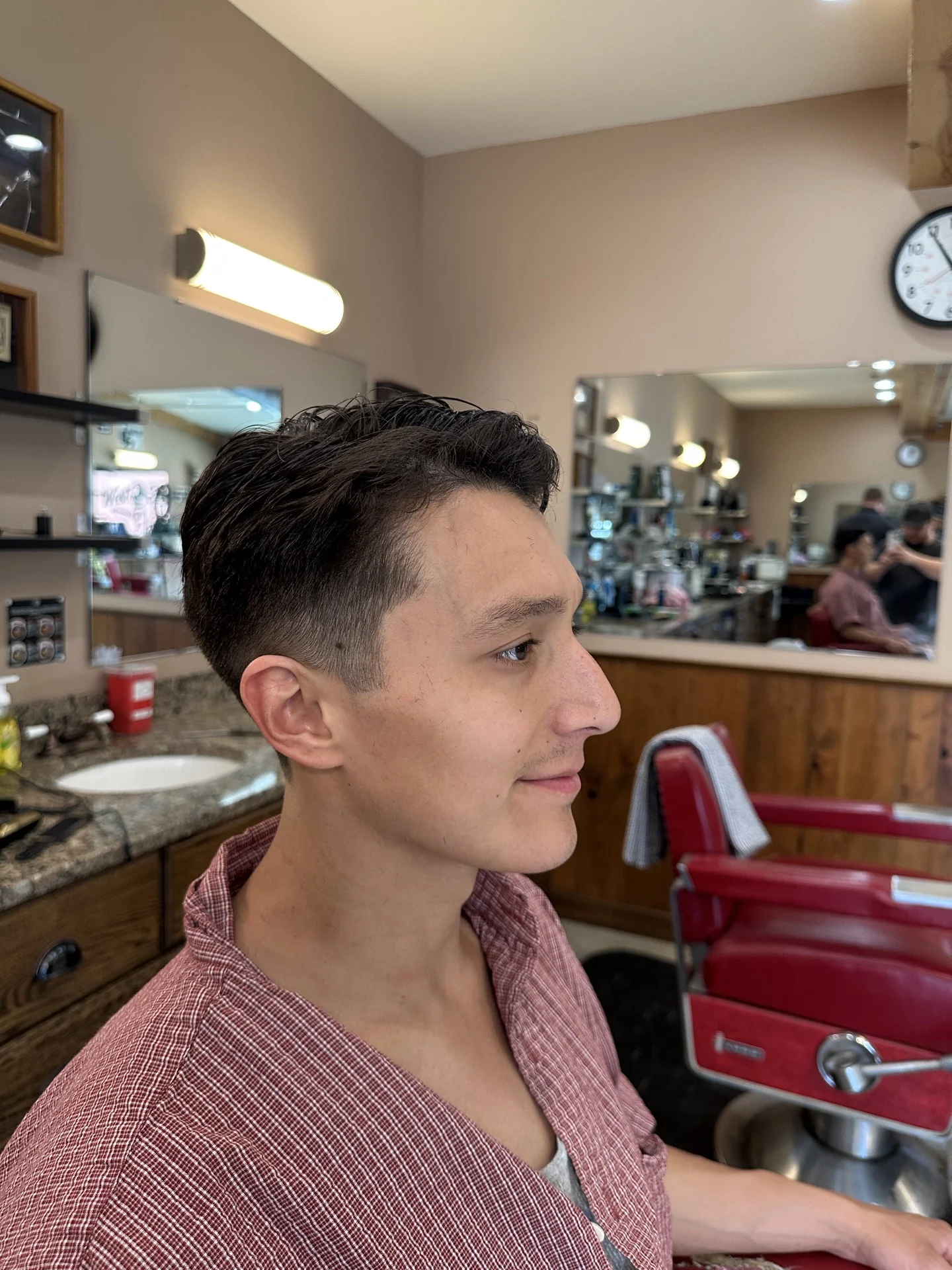Inside Miller's Barber Shop, Bend Oregon